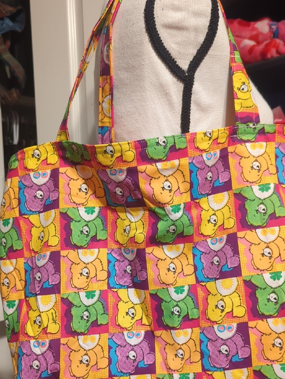 Colorful Care Bears Kids Tote Bag - Multicolor